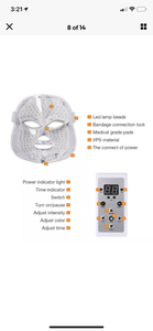 Facial LED Light Therapy Device